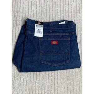 Dickies Mens 46x32 Regular
Fit 5-Pocket Work Jeans
Denim 100% Cotton New‎